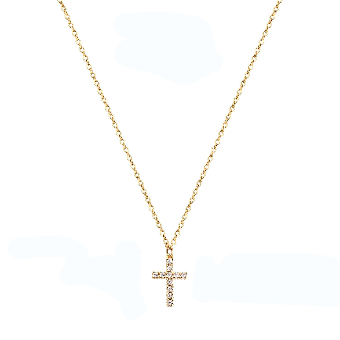 Colier Cruce Aurie Crystal