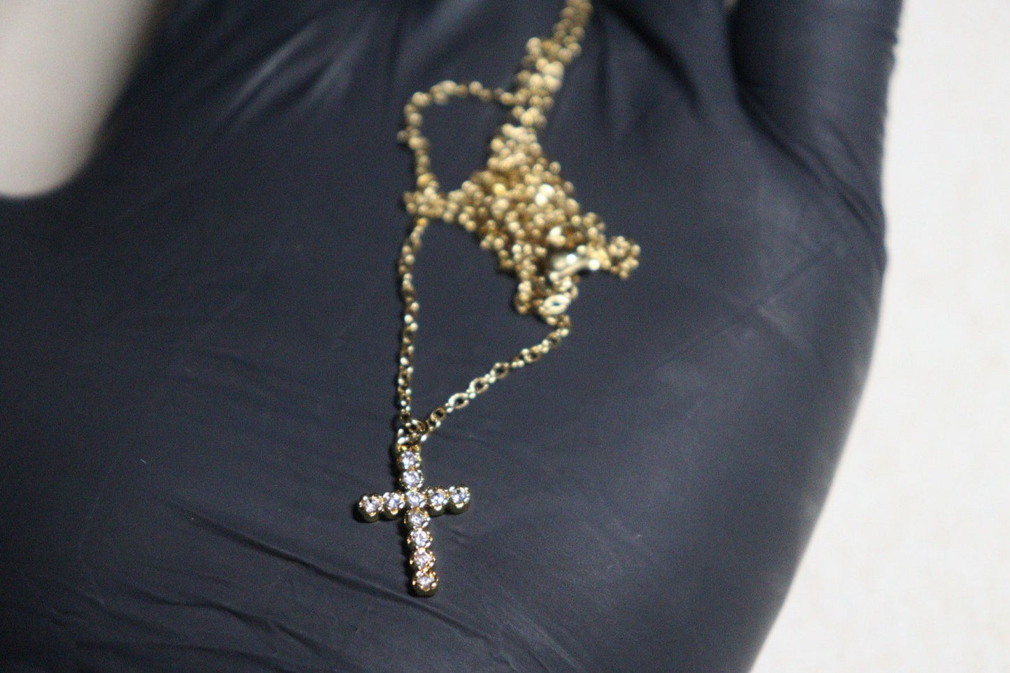 Colier Cruce Aurie Crystal