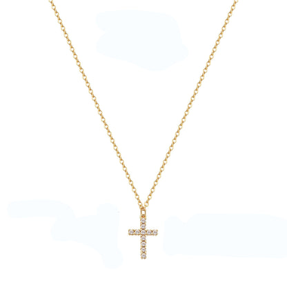 Colier Cruce Aurie Crystal