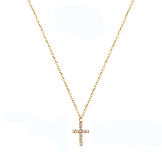Colier Cruce Aurie Crystal
