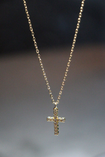 Colier Cruce Aurie Crystal